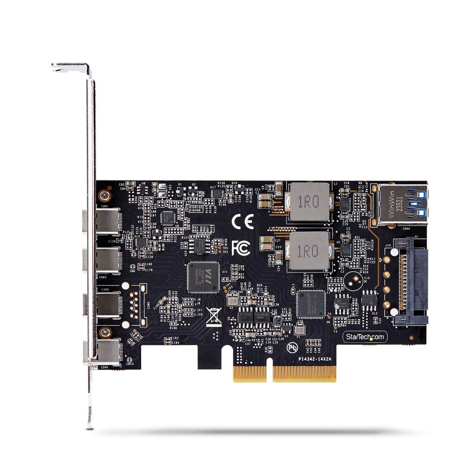 StarTech PS4C3IA3-USB-C-CARD 5-Port 4x USB-C 1x USB-A PCIe x4 Low Profile Card
