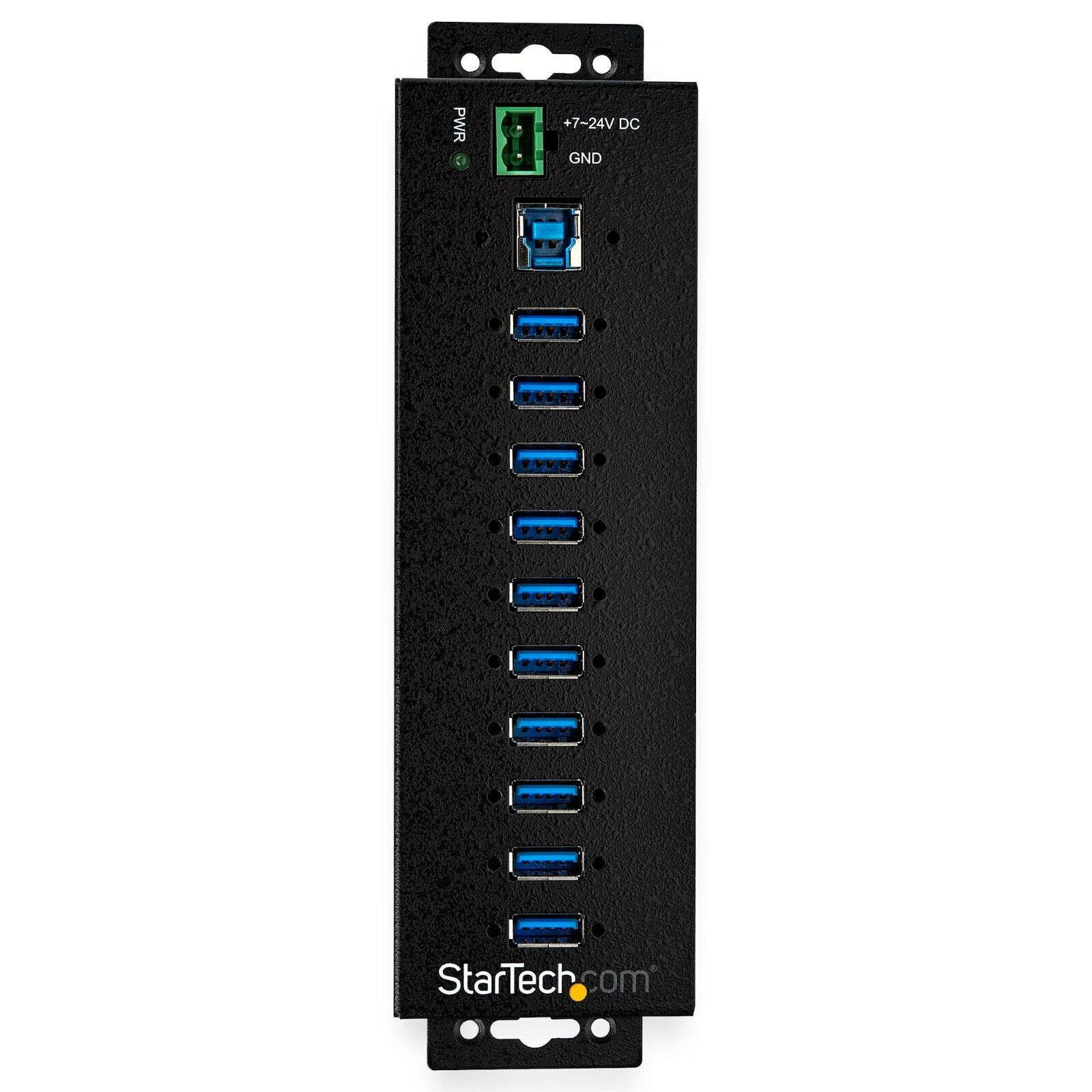 StarTech HB30A10AME 10 Port USB 3.0 Industrial Metal HUB ESD Surge Din/Wall