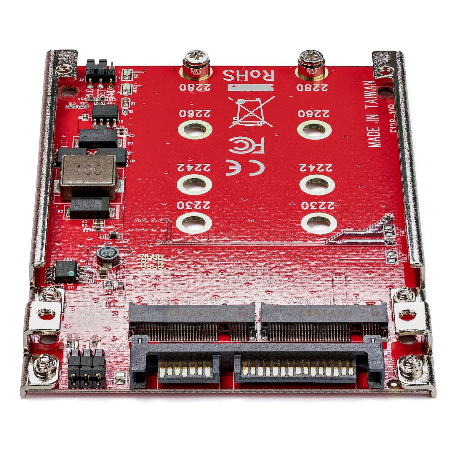 StarTech S322M225R Dual M.2 Drive to SATA Adapter for 2.5" RAID w Mount Screws