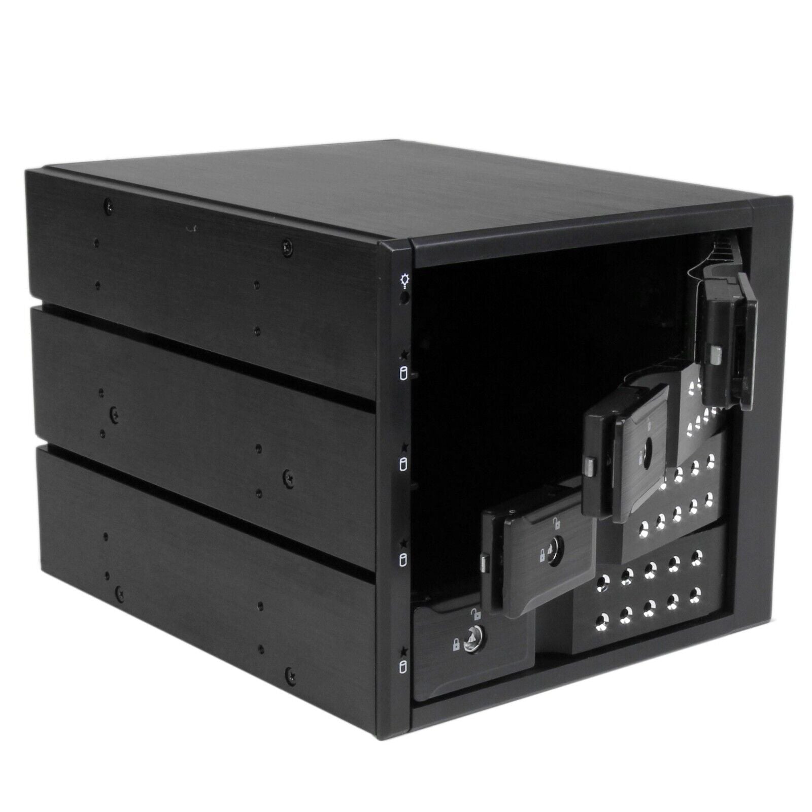 StarTech HSB4SATSASBA 4 Bay Alum Trayless Hot Swap Rack BackPlane 3.5" SAS SATA