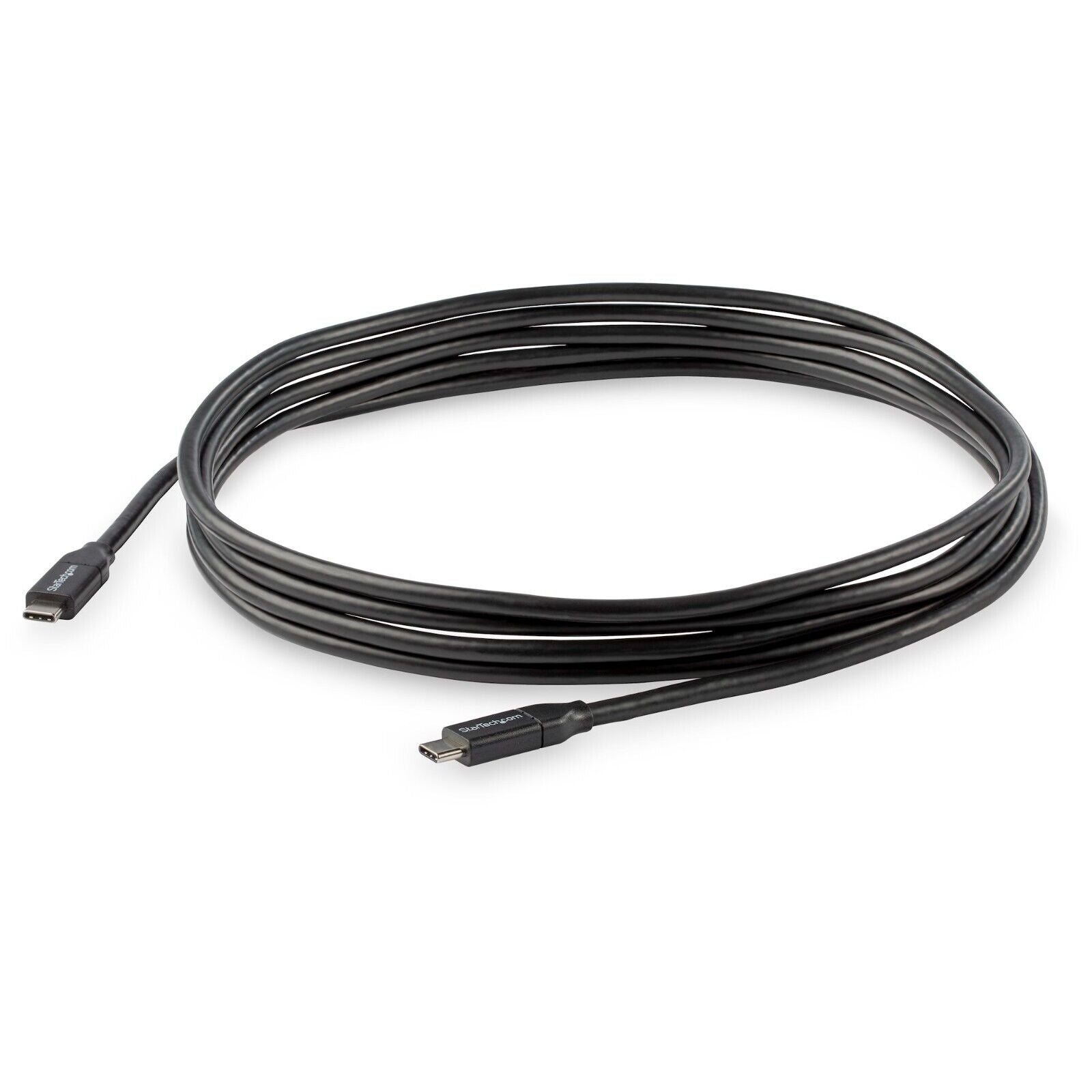 StarTech USB2C5C3M 10Ft USB C to USB C IF-Certified Charging Sync Black Cable