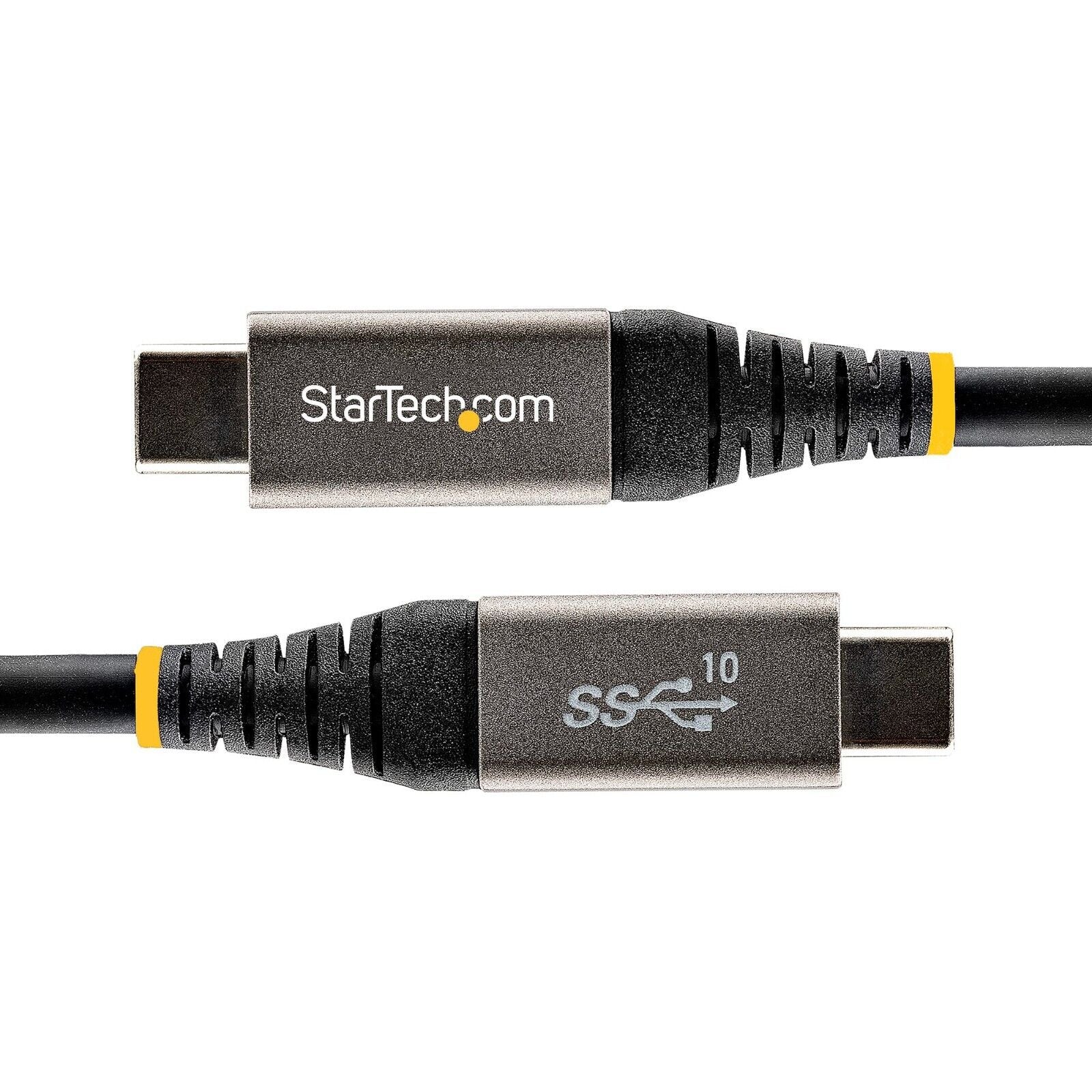 StarTech USB31CCV1M 3Ft USB C Charge Sync IF-Certifed M/M Cable 100W P-Delivery
