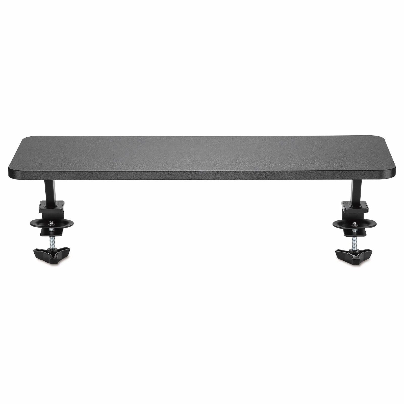 StarTech MNRISERCLMP Clamp On 10"x25" Monitor Riser Desk Elevated Shelf Black