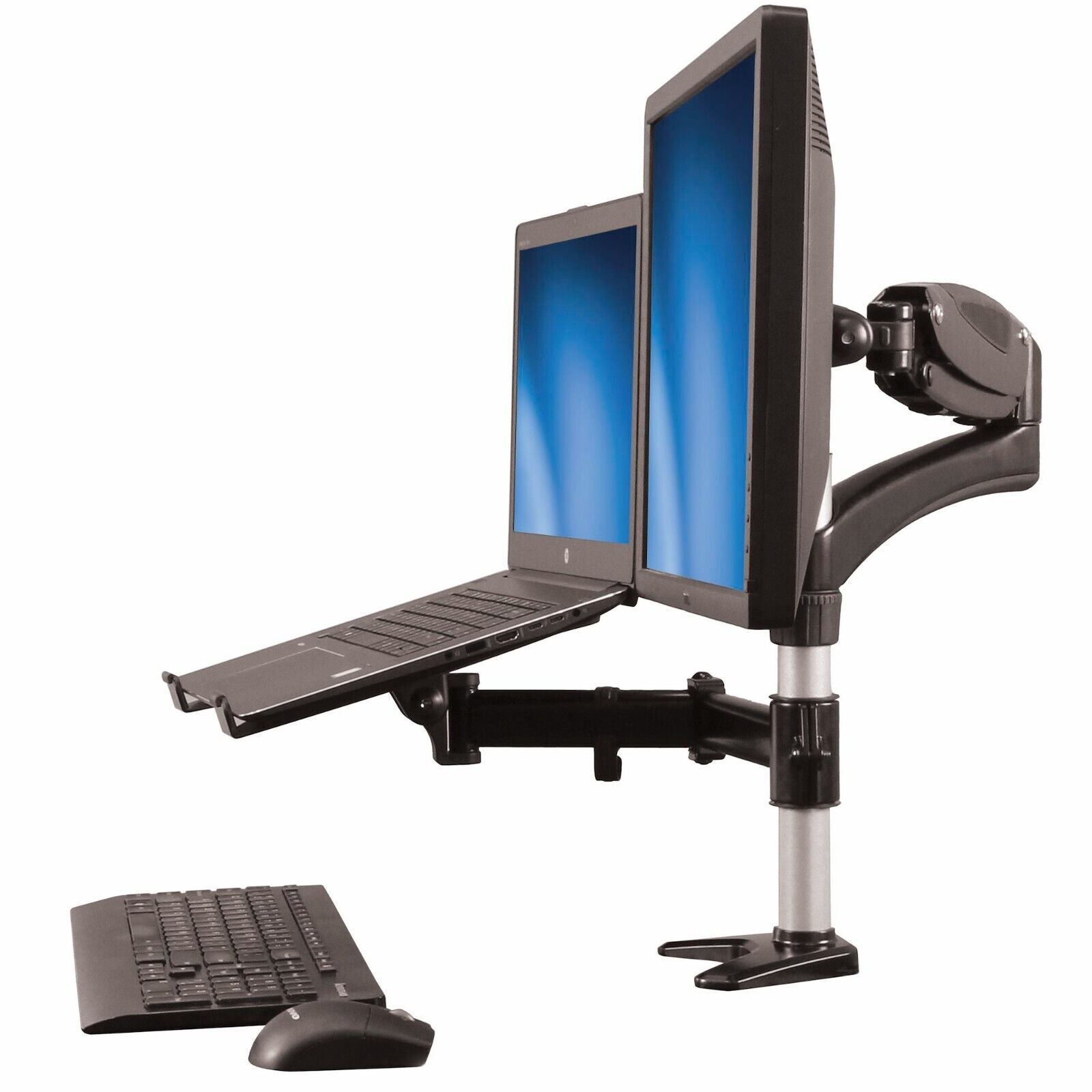 StarTech ARMUNONB Monitor & Laptop Stand ERGO VESA Articulating Full Motion 27"