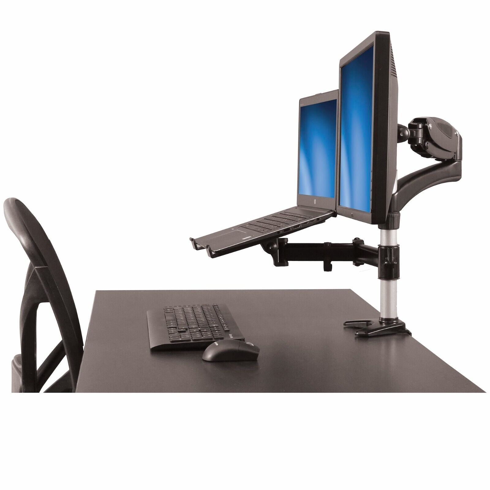 StarTech ARMUNONB Monitor & Laptop Stand ERGO VESA Articulating Full Motion 27"