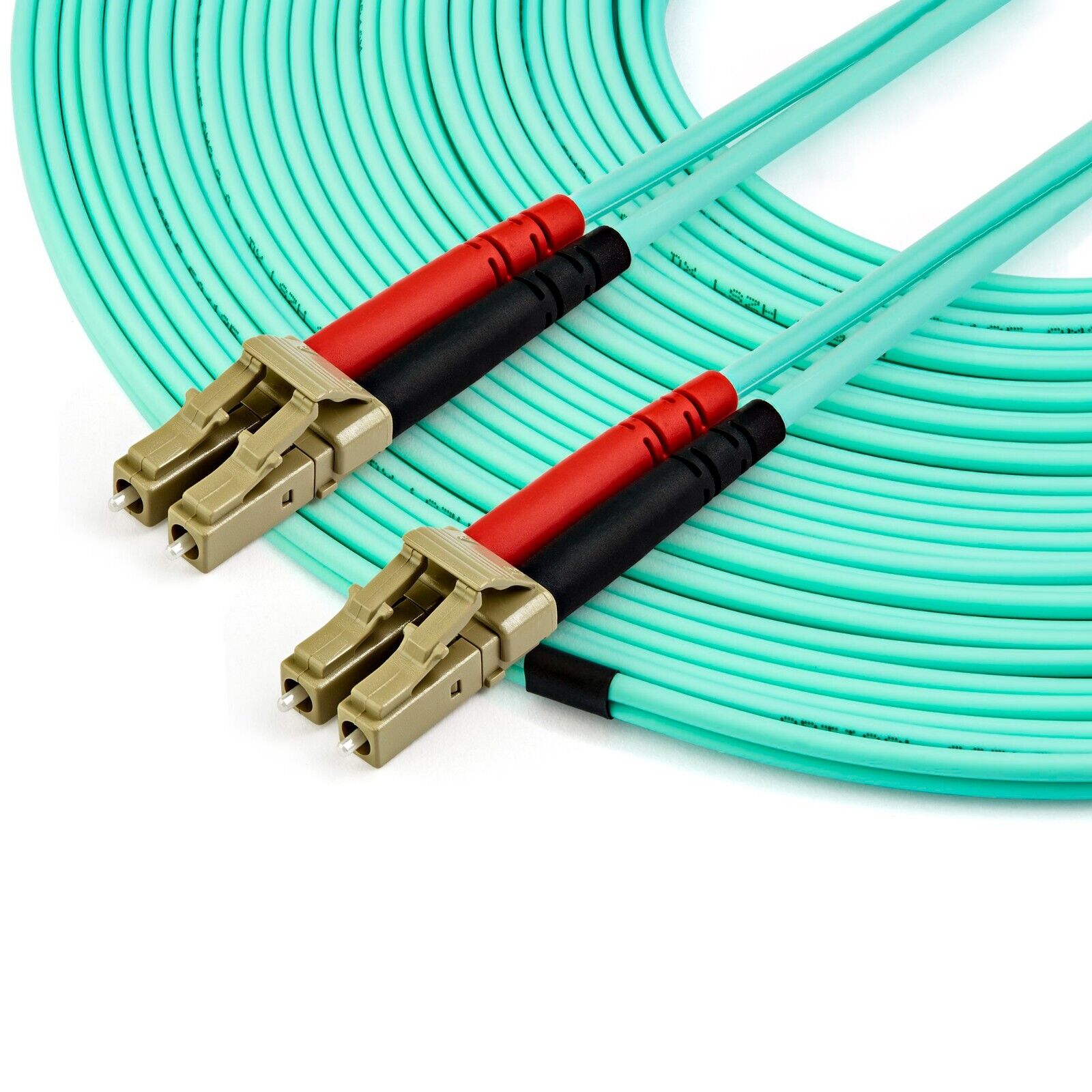 StarTech A50FBLCLC15 50Ft 15m LC/LC UPC OM3 Multimode Fiber Optic LSZH Jmp Cable