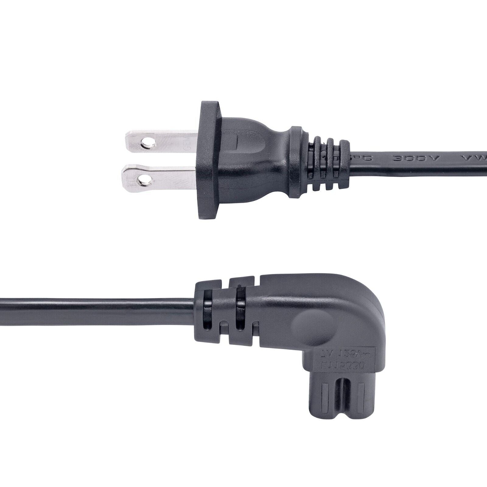 StarTech PXT101NB-STRA-3F 3Ft Laptop Power Cord NEMA 1-15P to Right Angle US NA