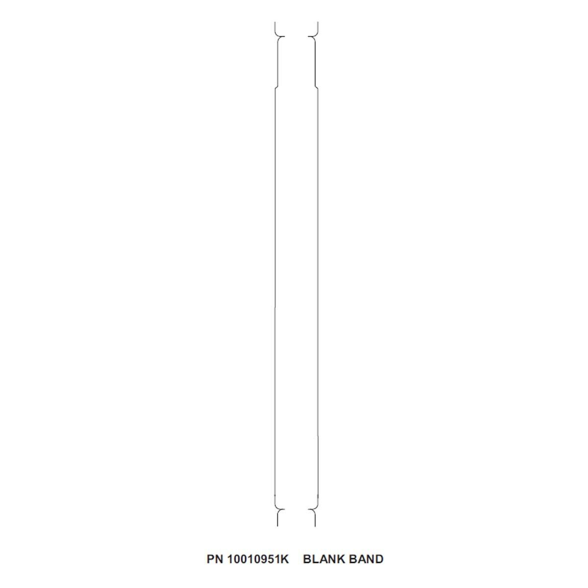 Zebra 10010951K 6/Pk 300/Roll 1"x11" Direct Thermal Wristband PolyProp White
