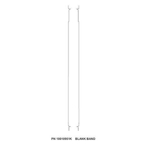 Zebra 10010951K 6/Pk 300/Roll 1"x11" Direct Thermal Wristband PolyProp White