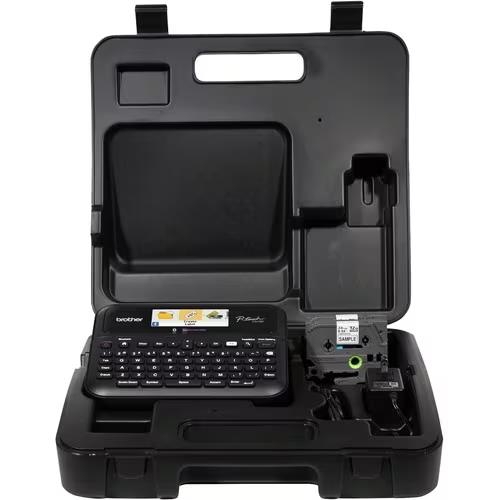 Brother PT-D610BTVP P-Touch LCD Pro Label Maker USB PC Mac w Case +Power Adapter
