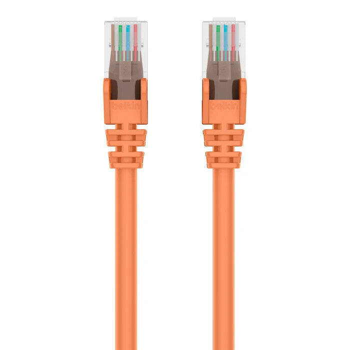 Belkin A3L980-02-ORG-S 2Ft CAT6 RJ45 Snagless Ethernet Network Cable Orange