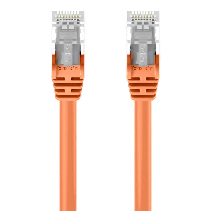 Belkin A3L980-06-ORG-S 6Ft CAT6 RJ45 Snagless Ethernet Network Cable Orange