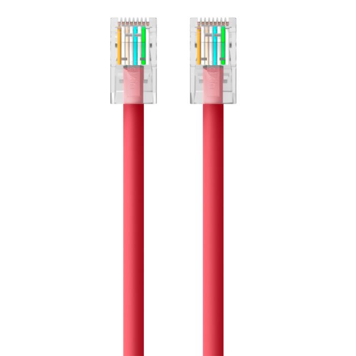 Belkin A3L791-07-RED 7Ft CAT5e RJ45 UTP Molded Ethernet Network Cable Red