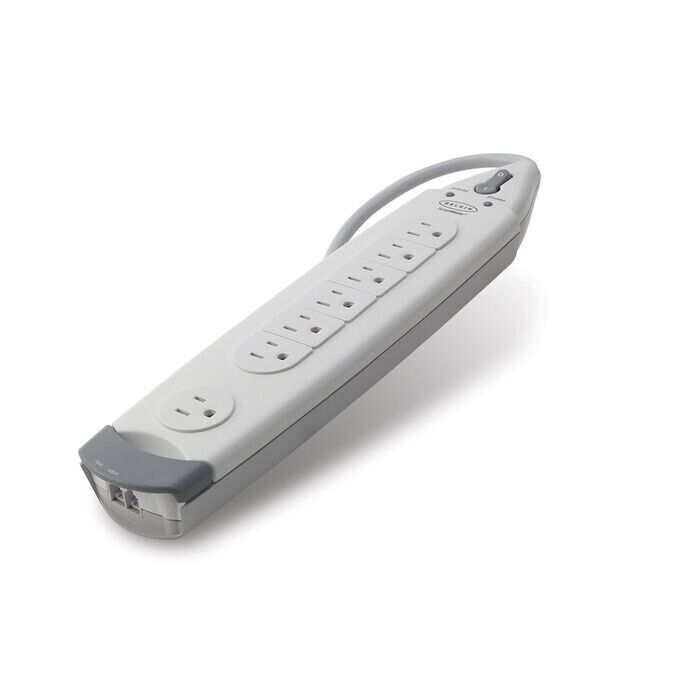 Belkin F9H710-06 6Ft Corded 7 Outlets SurgeMaster 1045J Power Protector White