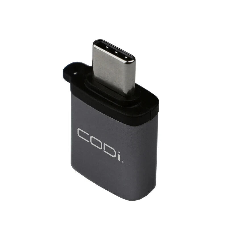 Codi ADP-CA10 USB-C to USB-A Adapter w/ 10Gbps Data Transfer Speed Gray Silver