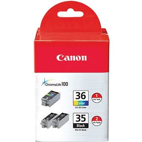 Canon 1509B007 Twin PGI-35 Black & CLI-36 Color Ink Tank for iP100 iP110 TR150