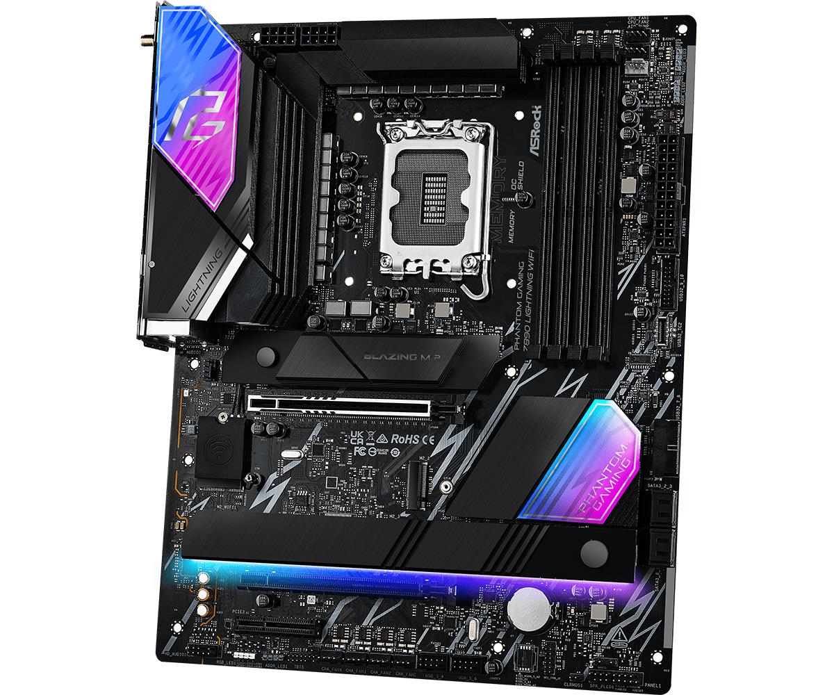 ASRock Z890 LIGHTNING WIFI MB Z890 Intel Core LGA1851 DDR5 2.5 LAN HDMI RAID ATX