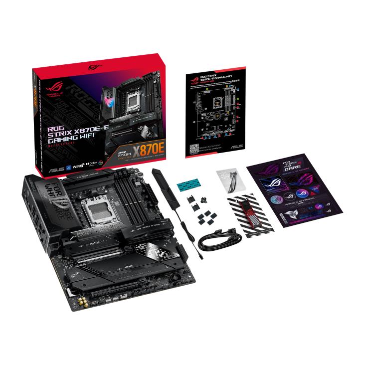 Asus ROG STRIX X870E-E GAMING WIFI AMD AM5 DDR5 HDI- USB4 M.2 SATA 5Gb-ETH ATX
