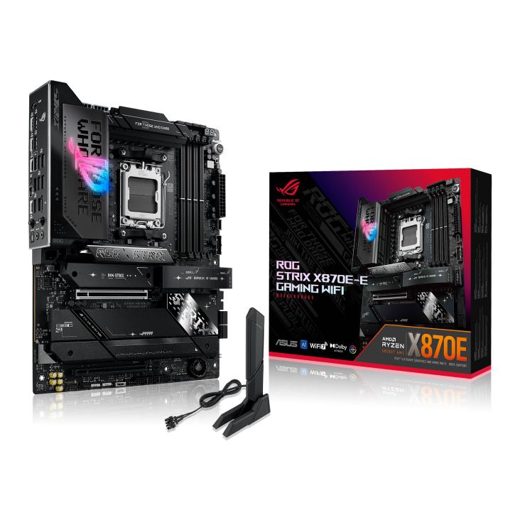 Asus ROG STRIX X870E-E GAMING WIFI AMD AM5 DDR5 HDI- USB4 M.2 SATA 5Gb-ETH ATX