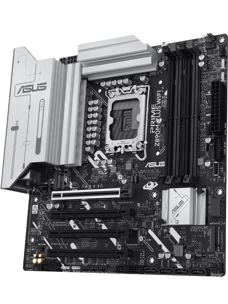 Asus PRIME Z890M-PLUS WIFI MB Intel S2 4-DDR5 DP HDI- M.2 SATA 2.5Gb-ETH mATX