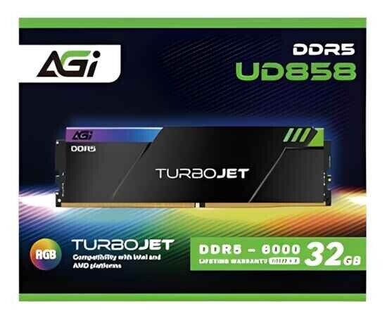 AGi AGI6IPC16UD858 32GB (16Gx2) DDR5 6400MHz 288-pin UDIMM Retail