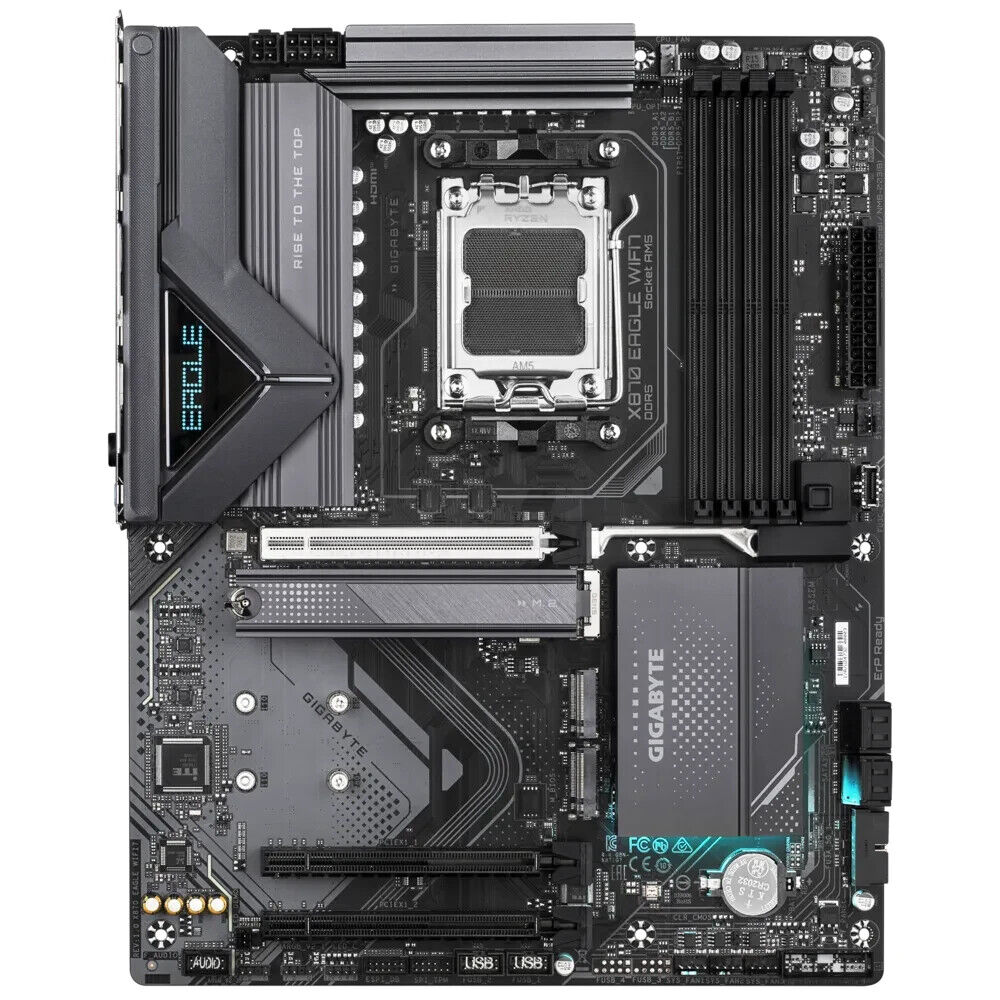Gigabyte X870 EAGLE WIFI7 MB AMD AM5 4-DDR5 M.2 SATA Radeon HDI- 2.5Gbe-LAN ATX
