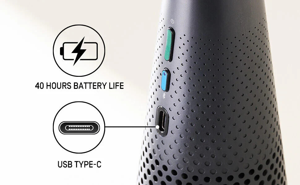 IPEVO 5-907-2-08-00 VOCAL 2-Way AI Noise Red Beamforming Bluetooth Speakerphone