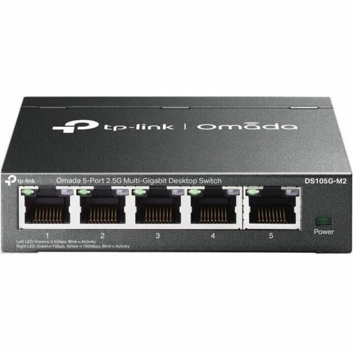 TP-Link DS105G-M2 Omada 5-Port 2.5G Multi-Gigabit Desktop Switch PORT: 5 2.5G