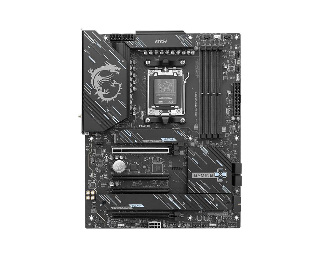 MSI X870GAMINGPLUSWIFI MB AMD X870 Ryzen AM5 4xDDR5 HDI- DP M.2 RAID 5Gbe WiFi7