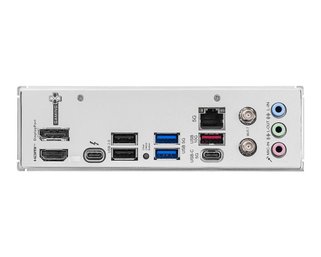 MSI B860MGPW MB Gaming B860 Plus WF LGA1851 4xDDR5 HDI- DP TB M.2 RAID 5GBe mATX