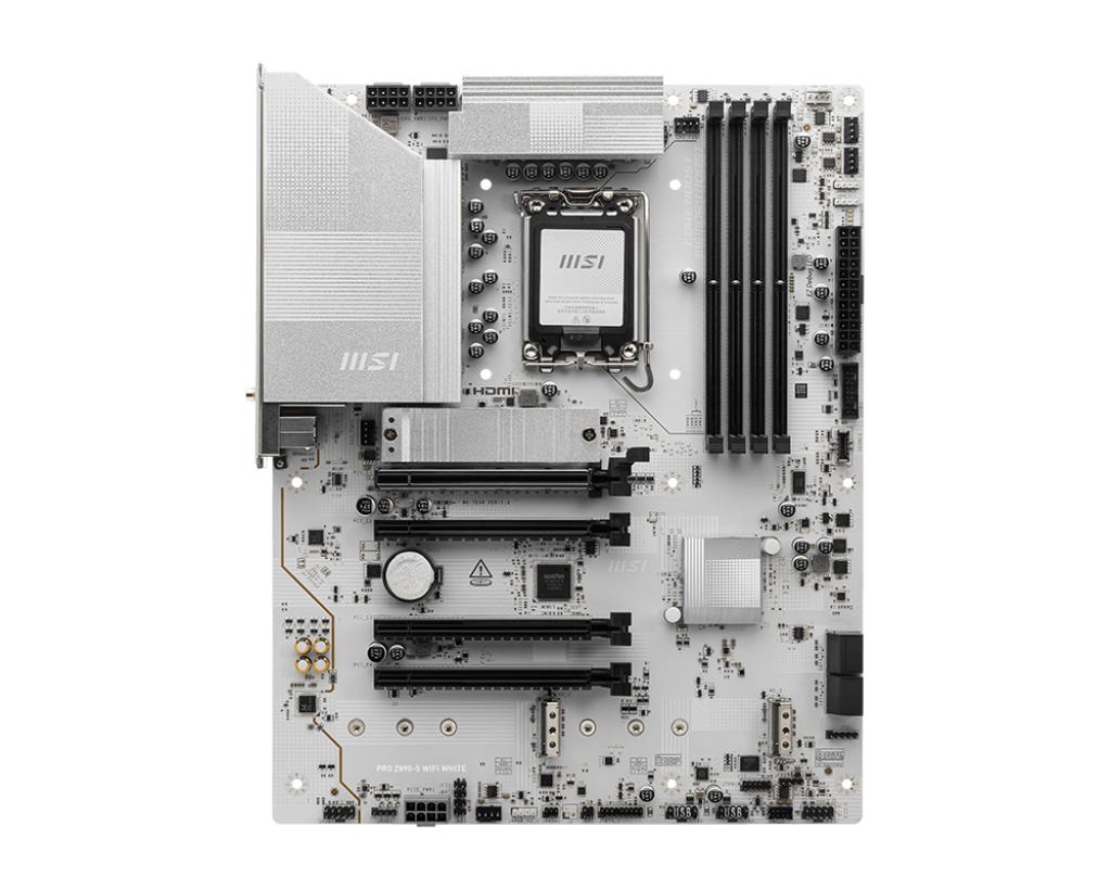 MSI Z890SWHITEWIFI MB LGA1851 Z890 White 4xDDR5 HDI- DP TB M2 RAID 2.5Gbe WF ATX