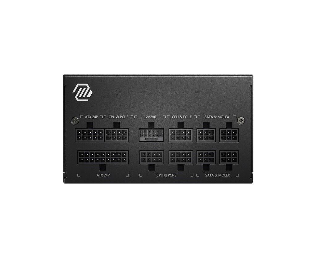 MSI MAGA750GLPCIE5II 80 Plus Gold 750W PCIE5 II ATX3.1 SATA Modular Power Supply