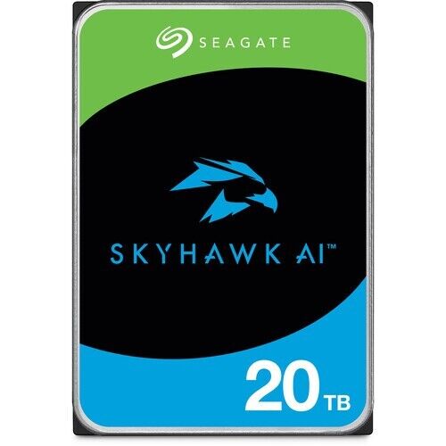 Seagate ST20000VE003 Skyhawk AI 20TB 3.5" Hard Drive SATA 6Gb/s Helium Brown Box