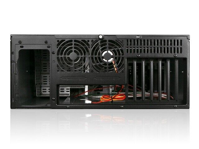 iStarUSA D-400 4U Compact Rachmount Chassis ATX microATX Aluminum Alloy Black