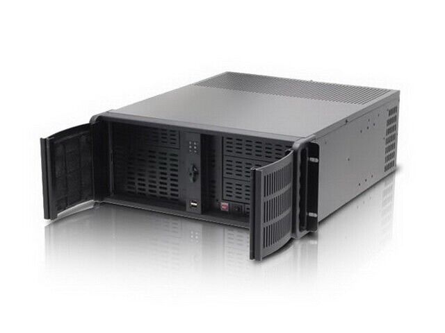 iStarUSA D-400 4U Compact Rachmount Chassis ATX microATX Aluminum Alloy Black