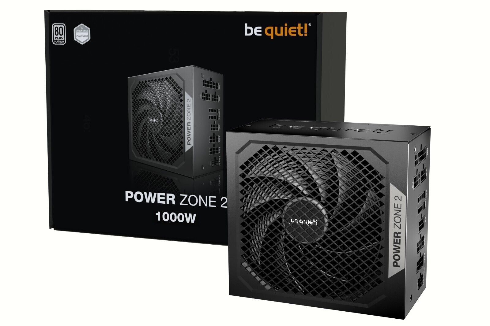 be quiet! BP008US POWER-ZONE 2 1000W 80+ Platinum Modular PSU Power Supply Black