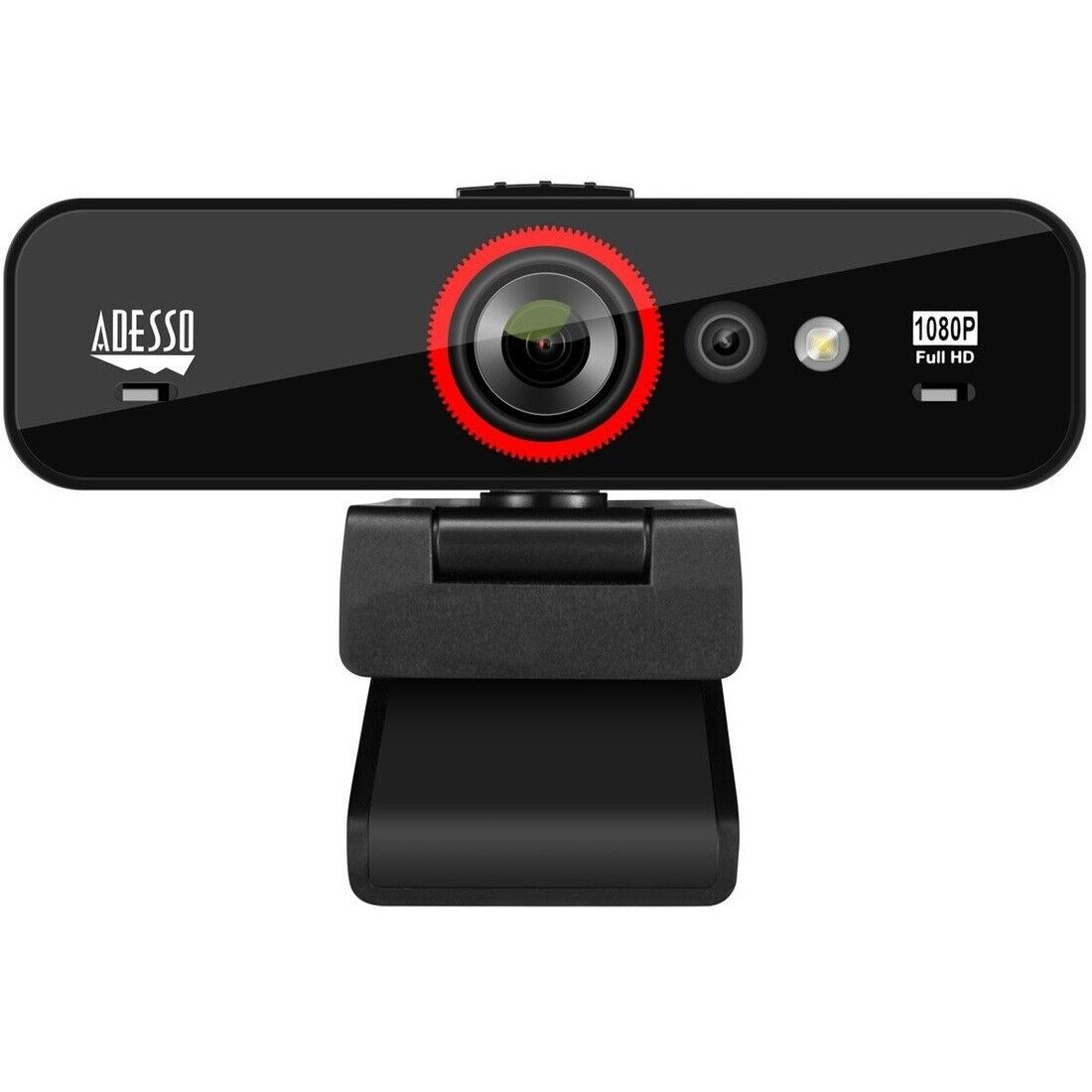 Adesso CybertrackF1 2.1-MPG HD 1920x1080 30FPS WebCam USB Tripod Clip Pan Tilt