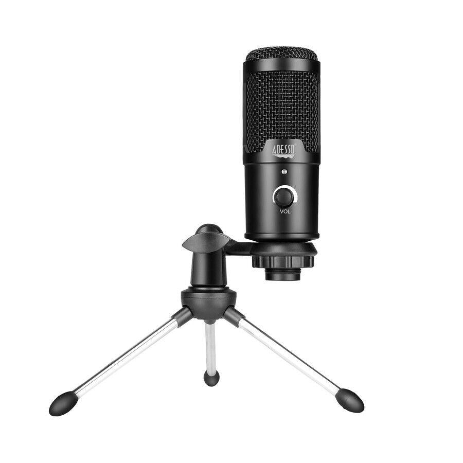 Adesso XtreamM4 USB Cardioid Condenser Microphone Conference Stream Meet Black