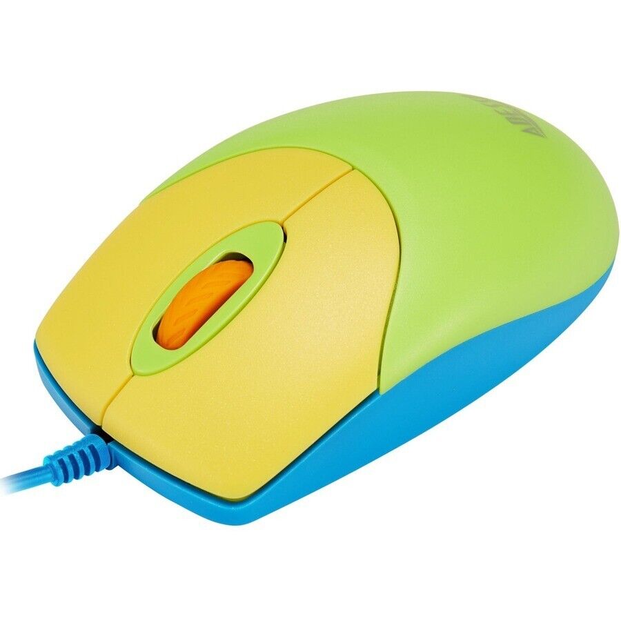 Adesso AKB-132DB 104-Key KIDS Keyboard Mouse USB Combo AntiMicrobial Fluorescent