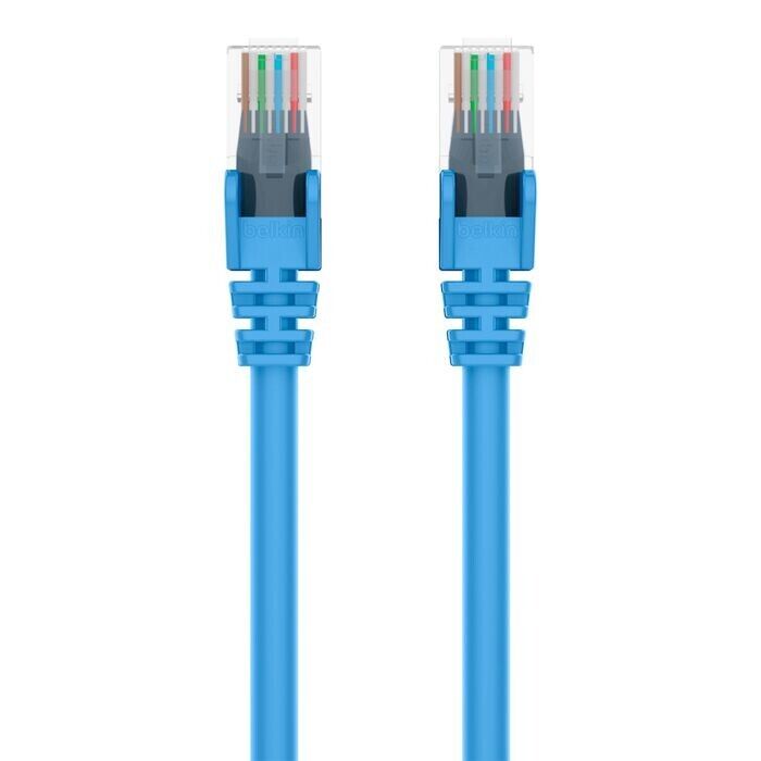 Belkin A3L980-05-BLU 5FT CAT6 Snagless Ethernet Patch Cable RJ45 Male Gold Blue