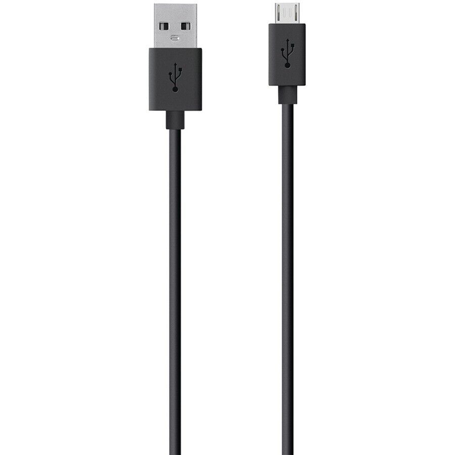 Belkin F2CU012bt04-BLK 4 Ft Micro-USB to USB-A Charge Sync Round Cable Black