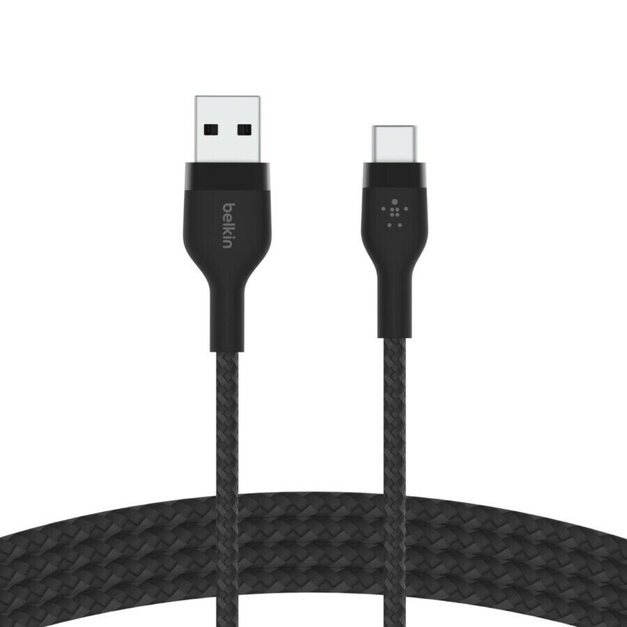 Belkin CAB010bt1MBK Boostcharge Pro Flex 3.3 Ft USB-C to USB-A Slim Cable Black