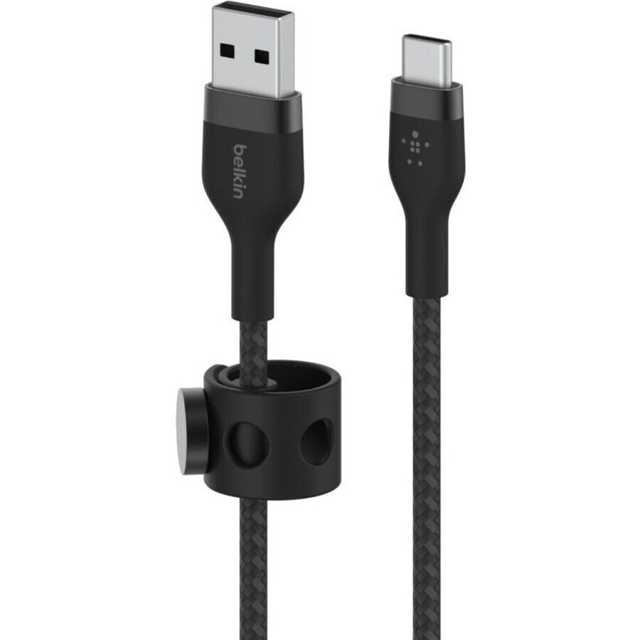 Belkin CAB010bt1MBK Boostcharge Pro Flex 3.3 Ft USB-C to USB-A Slim Cable Black