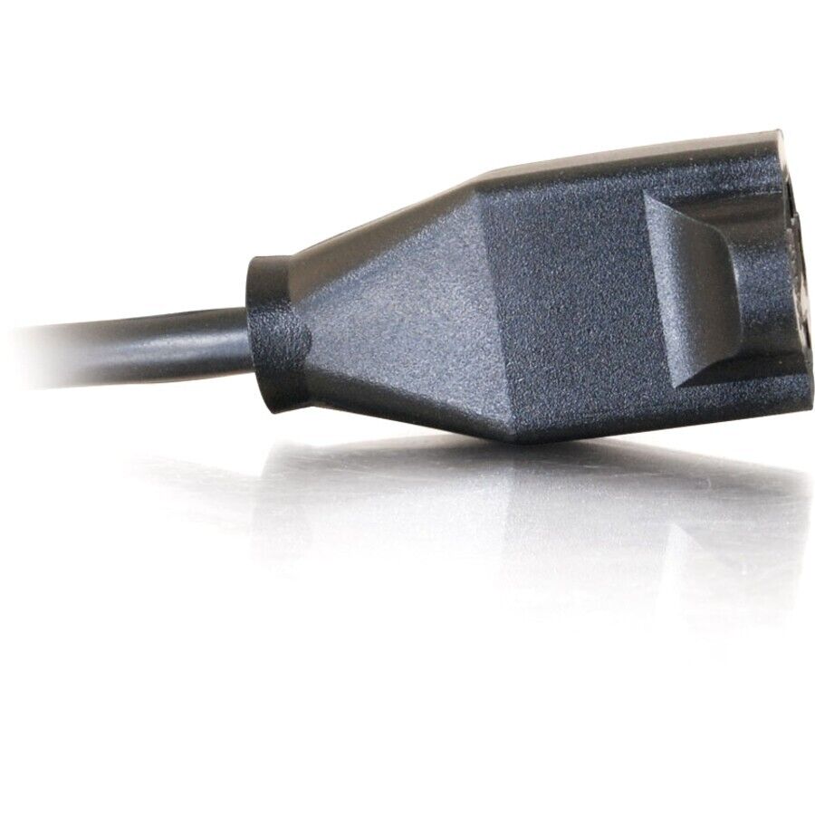 C2G 03116 10 Ft Power Extension Cord 18AWG NEMA 5-15P to NEMA 5-15R Cable Black