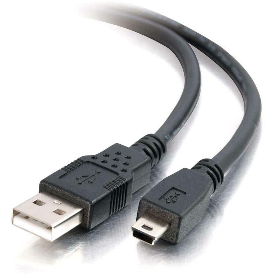 C2G 27329 3.3Ft USB-A to USB-MINI-B Male to Male Data Transfer Cable Black