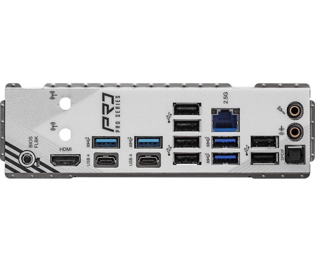 ASRock X870 PRO RS Socket AM5/AMD X870/ DDR5/ SATA3/ USB 4/ M.2/ ATX Motherboard