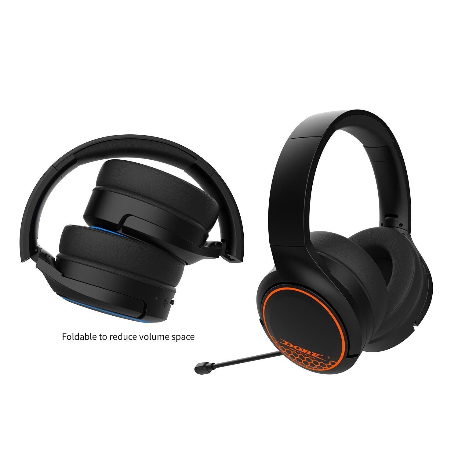 DOBE TP5-35110 RGB Gaming Wireless Headset Bluetooth/2.4G Dual Mode For PS5/PS4/