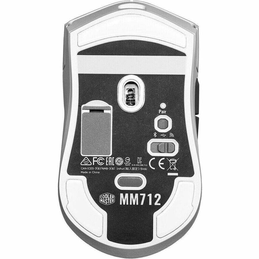 Cooler Master MM-712-WWOH1 MM712 Wireless Bluetooth 19000DPI 6 BTN Mouse White