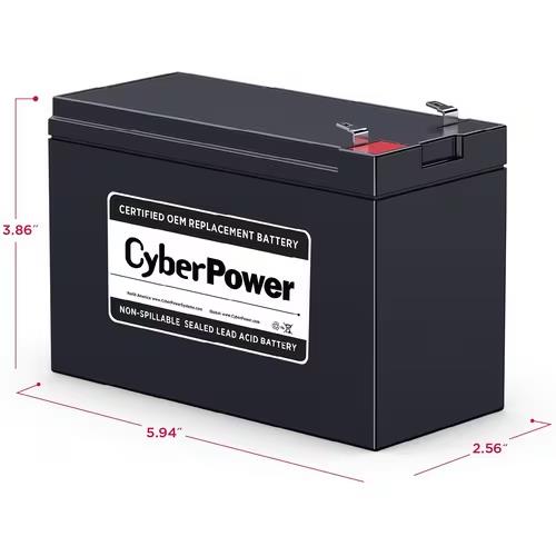 CyberPower RB1280 12V 7.2Ah Sealed Lead Acid Replacement Battery Cartridge