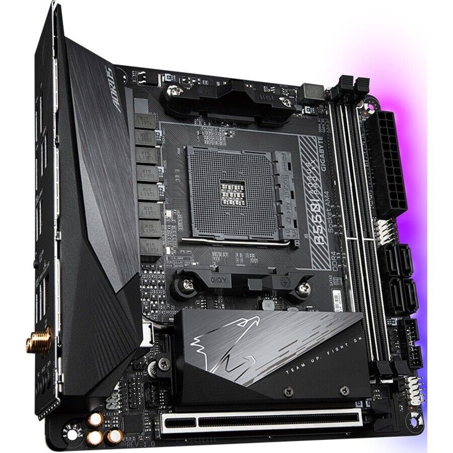 Gigabyte B550I AORUS PRO AX Ultra Durable Desktop Motherboard - AMD B550 Chipset